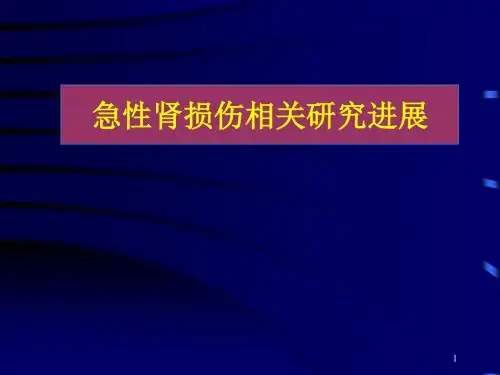 急性肾损伤ppt课件