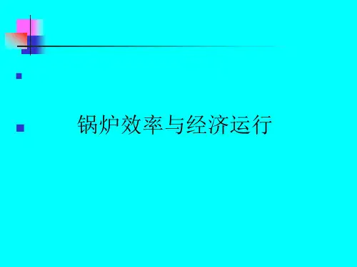 锅炉效率与经济运行