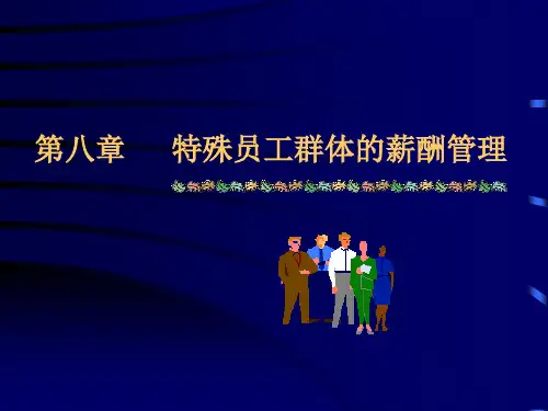 薪酬管理----第八章_特殊人员的薪酬管理