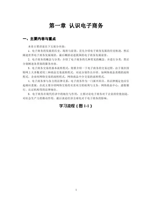 【电子商务】第一章认识电子商务