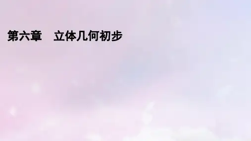新教材高中数学第6章立体几何初步6简单几何体的再认识 球的表面积和体积课件北师大版必修第二册