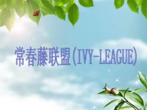 IVY常春藤院校