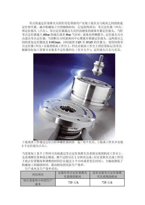 零点定位系统-工装夹具快速更换