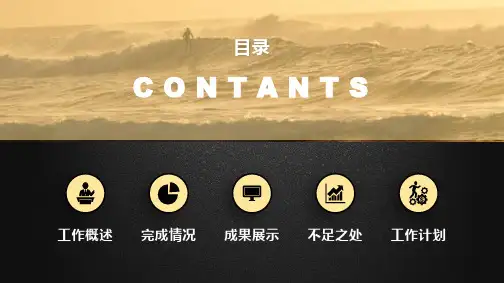 纯黑高逼格总结PPT模板课件