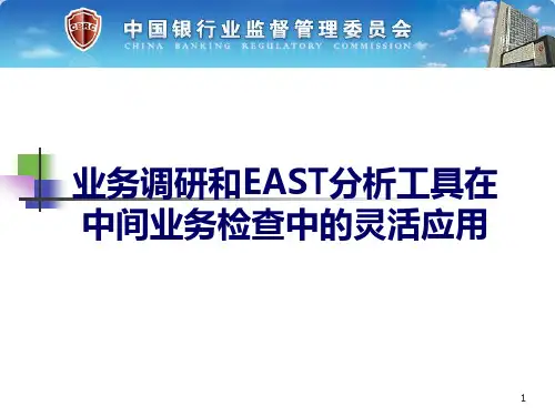 业务调研和EAST分析工具在中间业务检查中的灵活应用课件