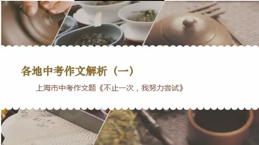 上海中考作文解析解析精品PPT课件