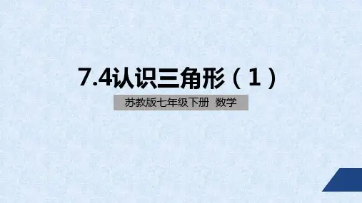 认识三角形(1)课件-苏科版数学七年级下册 