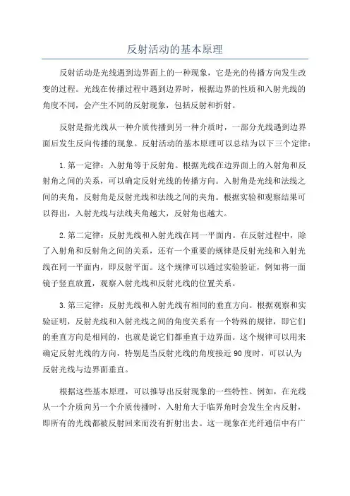 反射活动的基本原理