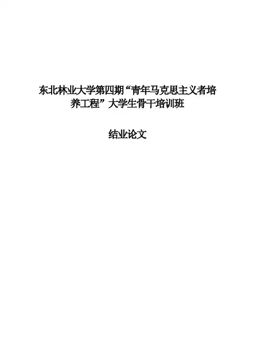 青马班总结