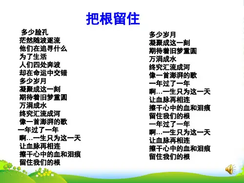 高中语文 《今生今世的证据》课件 苏教必修1