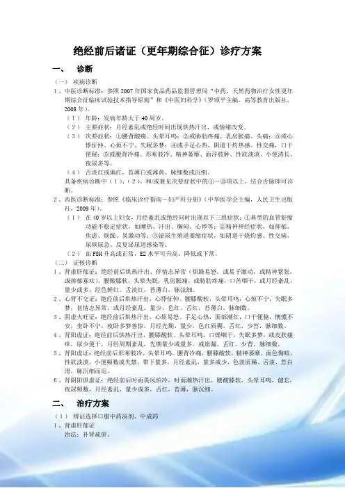 绝经前后