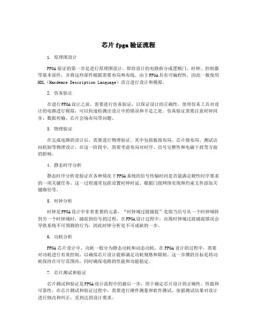 芯片fpga验证流程