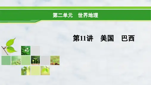 高三地理复习精品课件19：5.2美国 巴西