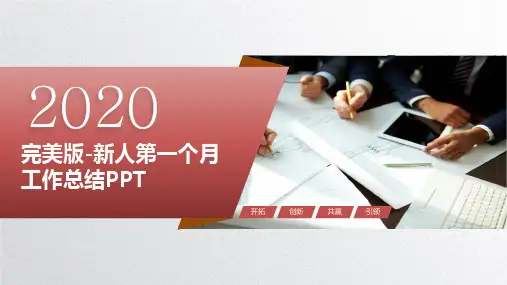 完美版-新人第一个月工作总结PPT