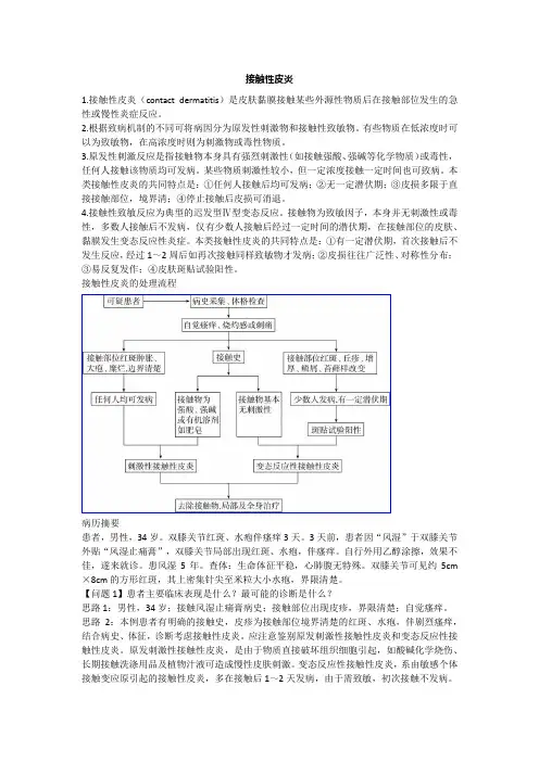 接触性皮炎