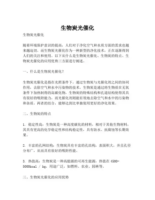 生物炭光催化