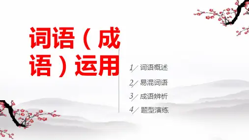 高考语文一轮复习专项：词语(成语)运用课件