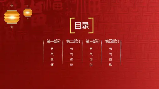 简约传统节日冬至活动策划PPT模板