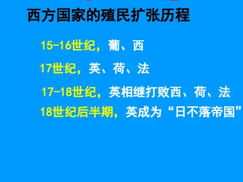 第课资本主义的殖民掠夺和扩张中华书局版课件