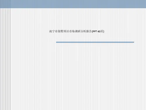 南宁市别墅项目市场调研分析报告(PPT 40页)_8670