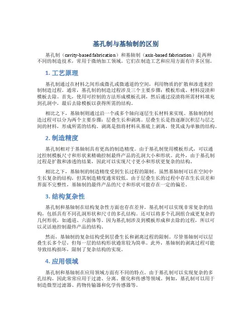 基孔制与基轴制的区别