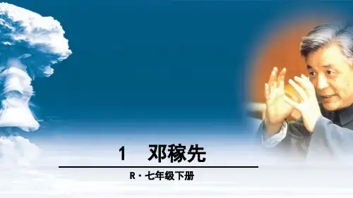 《邓稼先》课件 (共31张PPT)
