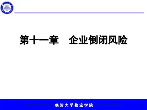 企业倒闭风险讲义(PPT 43页)