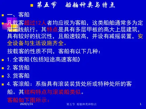 第五节 船舶种类及特点