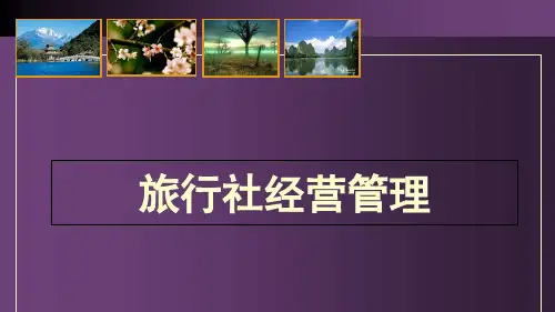 旅行社的产品销售(ppt 47页)