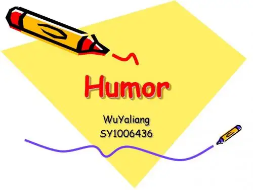 English-Presentation_humor_英语演讲PPT_幽默
