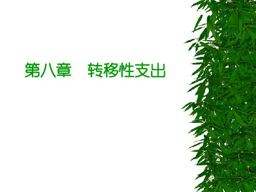 财政学课件第八章  转移性支出