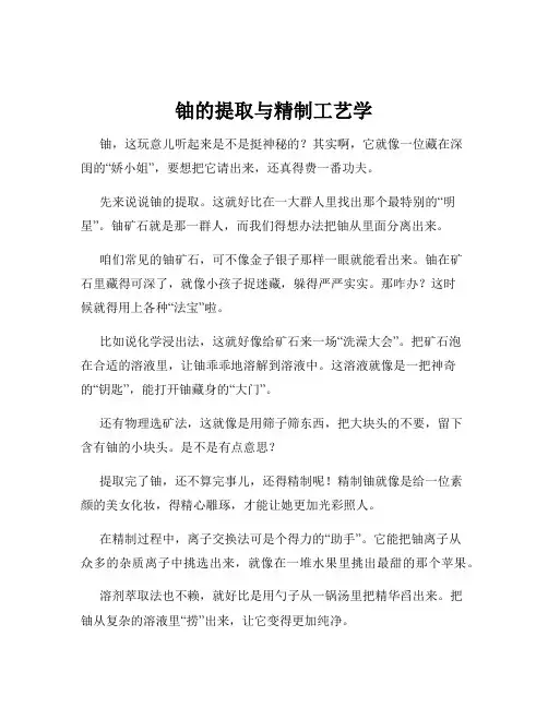 铀的提取与精制工艺学
