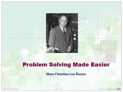 英语专业现代大学英语3课件3 Problem solving made easier