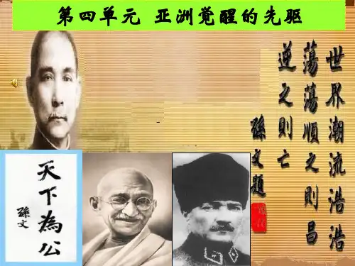 高三历史亚洲觉醒的先驱(201908)