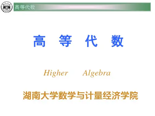 第一章 高等代数多项式