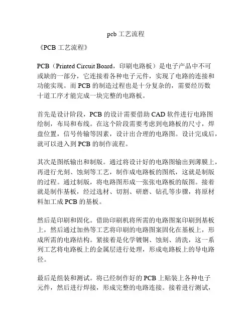 pcb 工艺流程