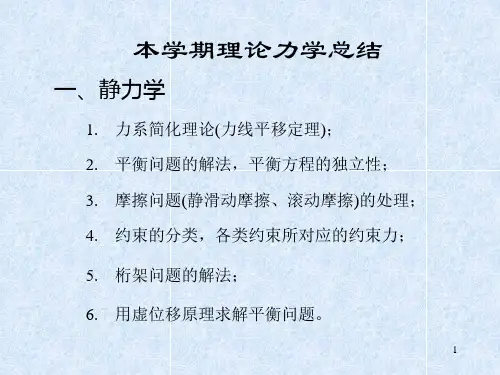 北航理论力学总结