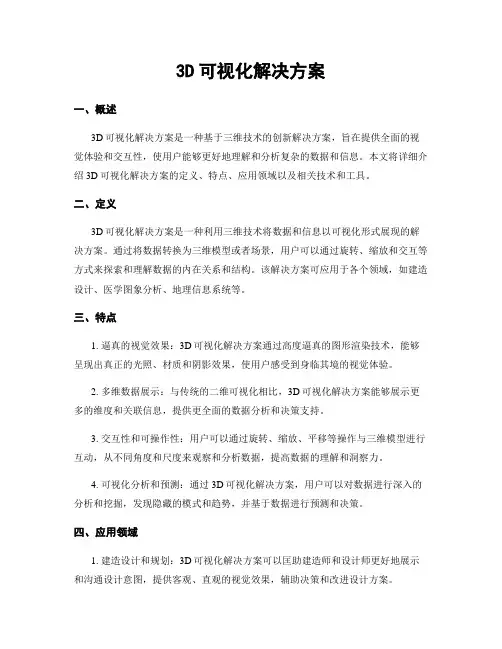 3D可视化解决方案