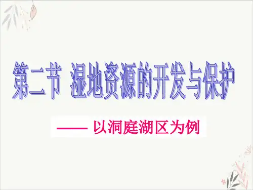 湿地资源的开发与保护PPT优秀课件