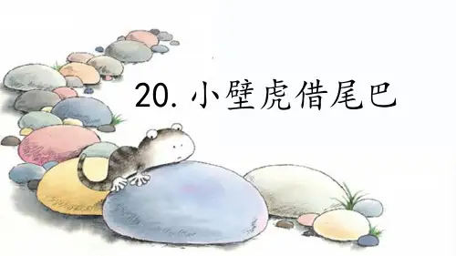 20小壁虎借尾巴 课件(共24张PPT).ppt