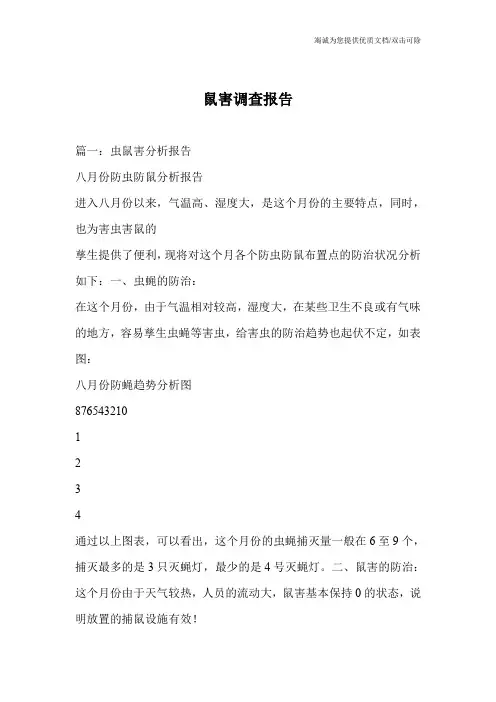 鼠害调查报告