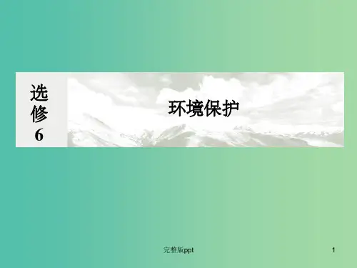 高考地理总复习 第二十二单元 环境保护课件