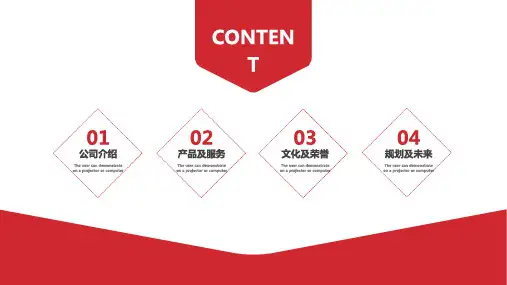 红色大气商务风公司介绍PPT模板