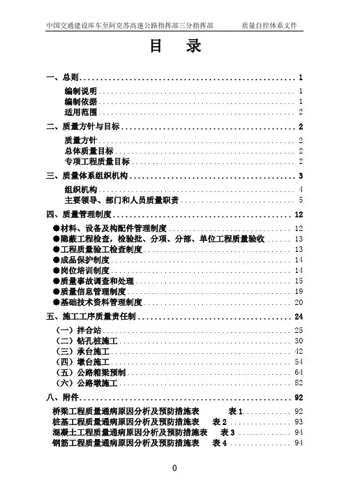质量自控体系(最终修订版)