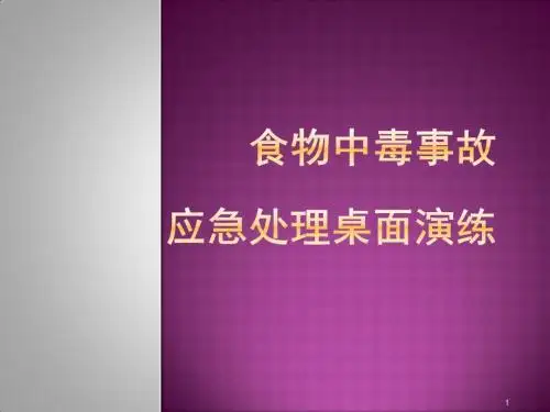 食物中毒演练ppt课件