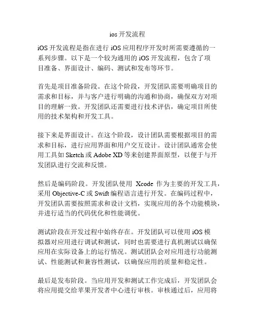 ios开发流程