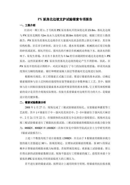 试验锚索专项报告(初稿)