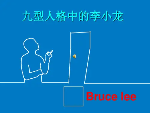 九型人格中的李小龙自我欣赏,动画借鉴他人的 ppt课件(1)