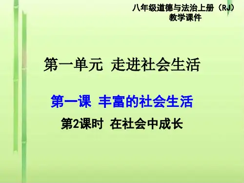 丰富的社会生活ppt优秀课件(2份打包) 人教版1