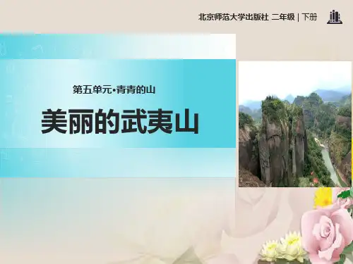 《美丽的武夷山》PPT